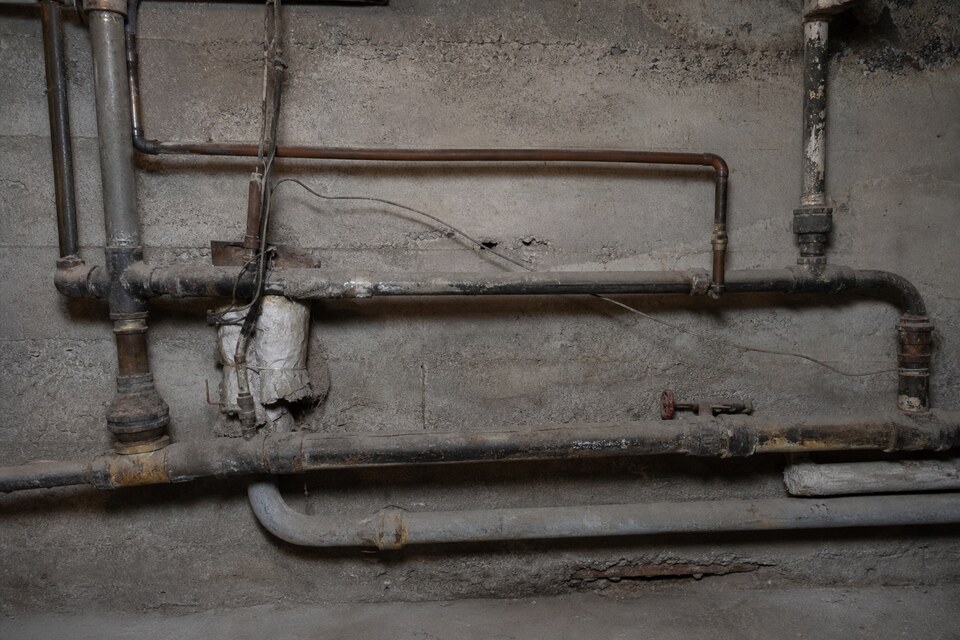 Before — backed-up main line
